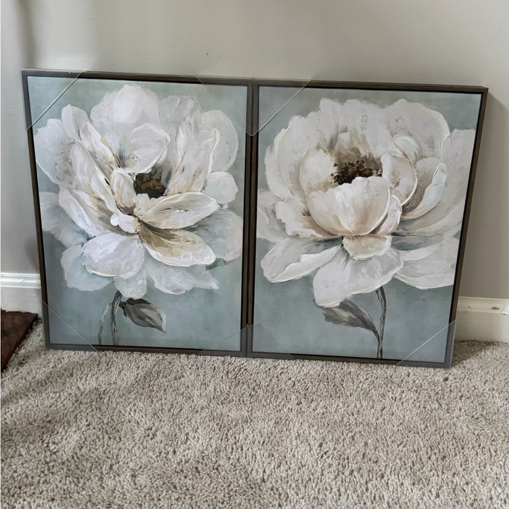 Floral Wall Art Set (2 piece set)